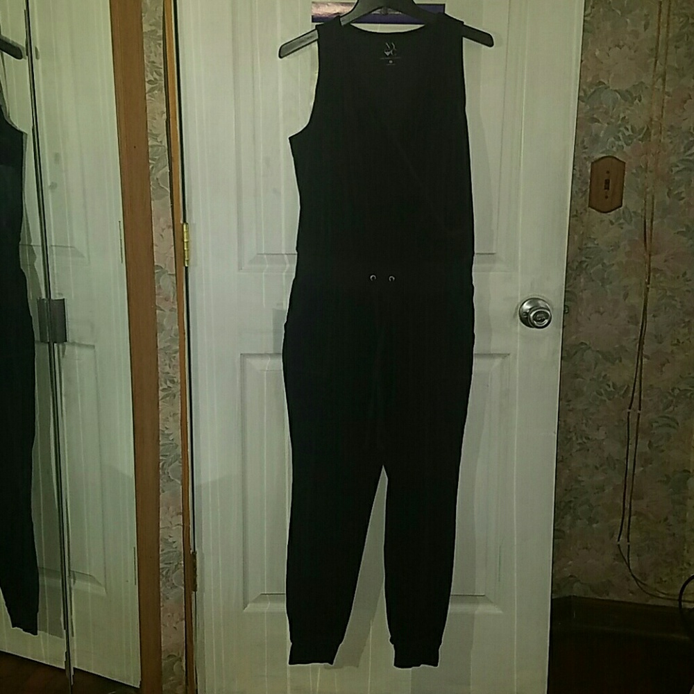Ny & co. Velour jumpsuit